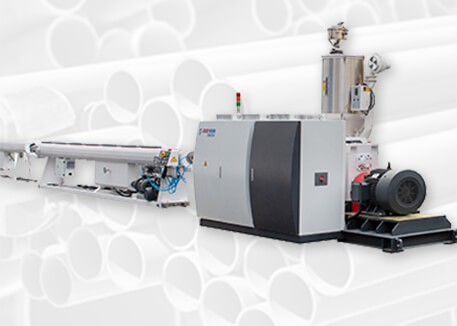 Plastic pipe production line