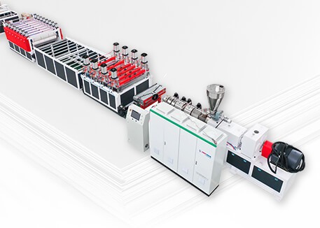Plastic board production line