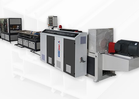 Plastic profile production line