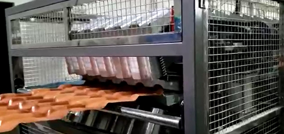 PVC ASA ROOF TILE PRODUCTION LINE IN BRAZIL